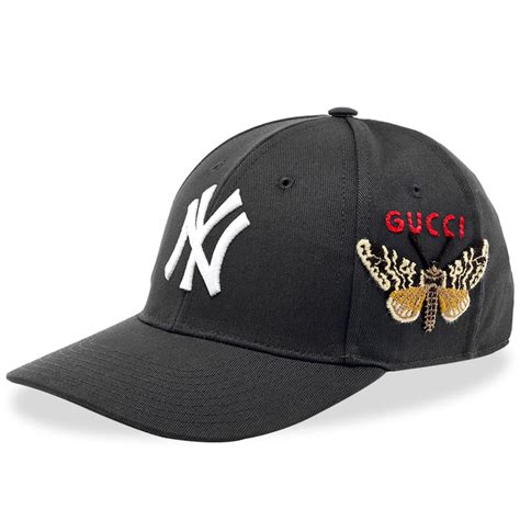 black gucci yankee hat|Gucci ny Yankees capsules.